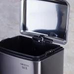 سطل زباله ی حجم 30 لیتر پدالی وارداتی  رنگ استیل - Image 4