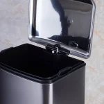 سطل زباله ی حجم40 لیتر پدالی وارداتی رنگ استیل - Image 2