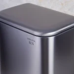 سطل زباله ی حجم 40 لیتر پدالی وارداتی رنگ استیل - Image 3