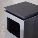 سطل زباله ی محیطی تک مخزنه ی  25 لیتری برند اسمارت رنگ استیل - Image 2