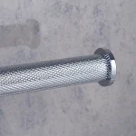 جای دستمال توالت چسبی پایه گرد آجدار رنگ استیل براق new - Image 4