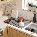 نمگیر کنار سینک برند umbra رنگ طوسی محصول کانادا کد 330720 - Image 2