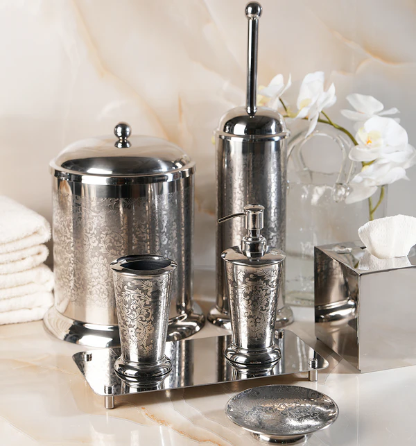 سایت 1 ست سرویس بهداشتی 6 پارچه ی برنجی هندی وارداتی - Image 1