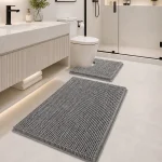 پادری دو تیکه ی رنگ طوسی دارای استپ کف و قابل شستوشو تو ماشین - Image 2