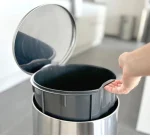سطل زباله ی گرد استیل حجم 30 لیتر پدالی برند اسمارت - Image 2