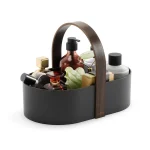 ارگانایزر استیل با دسته ی چوب گردو ضد آب رنگ مشکی کد 1019130  برند umbra محصول کانادا - Image 8