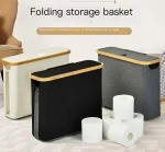 باکس نظم دهنده ی دستمال و اکسسوری  برزنتی رنگ طوسی  چوب بامبو ضد آب  تایلندی برند nova - Image 2