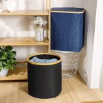 سطل گرد نظم دهنده ی برزنتی رنگ مشکی