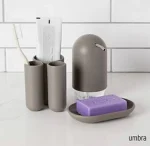 ست سرویس بهداشتی 6 پارچه ی برند umbra محصول کشور کانادا رنگ طوسی - Image 3
