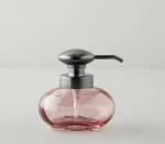 نیم ست سه پارچه ی شیشه ای رنگ صورتی وارداتی - Image 4