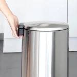 سطل زباله ی گرد استیل حجم 30 لیتر پدالی برند اسمارت - Image 5