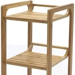 استند ایستاده ی چهارطبقه چوبی بامبو تایلندی - Image 6