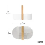 ارگانایزر استیل با دسته ی چوب گردو ضد آب رنگ مشکی کد 1019130  برند umbra محصول کانادا - Image 4