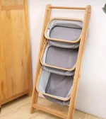 استند و لاندری سه طبقه ی برزنتی تاشو  رنگ طوسی - Image 6