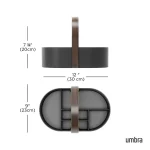 ارگانایزر استیل با دسته ی چوب گردو ضد آب رنگ مشکی کد 1019130  برند umbra محصول کانادا - Image 3