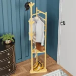چوب لباسی ایستاده چوبی بامبو ضدآب وارداتی تایلند - Image 8