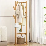 چوب لباسی ایستاده چوبی بامبو ضدآب وارداتی تایلند - Image 9