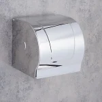 جای دستمال توالت باکسی مدل Curve رنگ استیل براق - Image 3