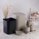 ست سرویس بهداشتی 6 پارچه ی پدالی رنگ موکا وارداتی - Image 2