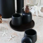 ست سرویس بهداشتی 6 پارچه مدرن رنگ مشکی - Image 2