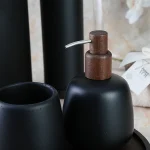 ست سرویس بهداشتی 6 پارچه مدرن رنگ مشکی - Image 3