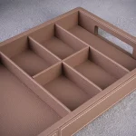 سینی چرمی با محفظه نظم‌ دهنده مشکی