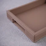 سینی چرمی با محفظه نظم‌ دهنده مشکی