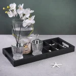 سینی چرمی با محفظه نظم‌ دهنده مشکی