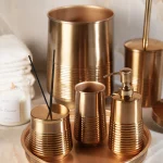 ست سرویس بهداشتی هندی برنج7پارچه طلایی
