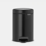 سطل زباله 3 لیتر برابانتیا هلند مشکی مدل BRABANTIA NewIcon Pedal Bin