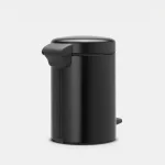 سطل زباله 3 لیتر برابانتیا هلند مشکی مدل BRABANTIA NewIcon Pedal Bin