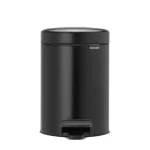 سطل زباله 20 لیتر برابانتیا هلند مشکی مدل BRABANTIA NEWICON PEDAL BIN
