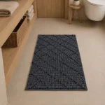 پادری ماکارونی طرح لوزی 50*80 رنگ طوسی