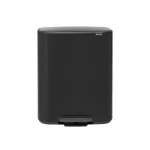 سطل زباله 60 لیتر برابانتیا هلند مشکی مدل BRABANTIA BO TOUCH BIN